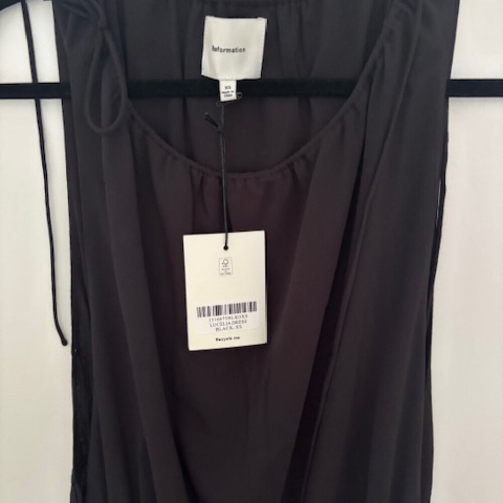 Reformation Lucelia Dress Black - Size XS - Picture 3 of 5